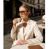 image:imageMEETSUN Retro Square Aviator Trendy 90s Double Bridge Sunglasses for Women  Retro Square Aviator Sunglasses for Women Men Trendy 70s Top Bar Double Bridge Sunglasses UV400 Lightweight ShadesC3 Tortoiseshell Frame Champagne Lens