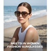 image:imageMEETSUN Retro Square Aviator Trendy 90s Double Bridge Sunglasses for Women  Retro Square Aviator Sunglasses for Women Men Trendy 70s Top Bar Double Bridge Sunglasses UV400 Lightweight ShadesC2 Tortoiseshell Frame C4 Black Frame