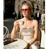 image:imageMEETSUN Retro Square Aviator Trendy 90s Double Bridge Sunglasses for Women  Retro Square Aviator Sunglasses for Women Men Trendy 70s Top Bar Double Bridge Sunglasses UV400 Lightweight ShadesC3 Tortoiseshell Frame Champagne Lens