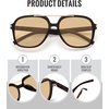 image:imageMEETSUN Retro Square Aviator Trendy 90s Double Bridge Sunglasses for Women  Retro Square Aviator Sunglasses for Women Men Trendy 70s Top Bar Double Bridge Sunglasses UV400 Lightweight ShadesC3 Tortoiseshell Frame Champagne Lens
