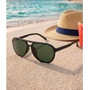image:imageMEETSUN Sports Aviator Sunglasses for Women Polarized UV Protection Retro 70s 80s 90s Double Bridge for Running DrivingBlackDark Green