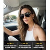image:imageMEETSUN Sports Aviator Sunglasses for Women Polarized UV Protection Retro 70s 80s 90s Double Bridge for Running DrivingBlackGray