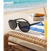 image:imageMEETSUN Sports Aviator Sunglasses for Women Polarized UV Protection Retro 70s 80s 90s Double Bridge for Running DrivingBlackGray