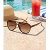 image:imageMEETSUN Sports Aviator Sunglasses for Women Polarized UV Protection Retro 70s 80s 90s Double Bridge for Running DrivingLeopardGradient Brown