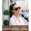 image:imageMEETSUN Sports Aviator Sunglasses for Women Polarized UV Protection Retro 70s 80s 90s Double Bridge for Running DrivingTortoiseBrown