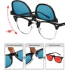 image:imageMEETSUN Classic Polarized Clip On Sunglasses for Men Women Sports Driving Fishing Fit Over Prescription Glasses3packbalckblue Mirroredred Mirrored