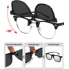 image:imageMEETSUN Classic Polarized Clip On Sunglasses for Men Women Sports Driving Fishing Fit Over Prescription Glasses3packbalckblue Mirroredsilver Mirrored