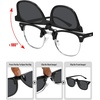 image:imageMEETSUN Classic Polarized Clip On Sunglasses for Men Women Sports Driving Fishing Fit Over Prescription Glasses3packblack3