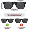 image:imageMEETSUN Classic Polarized Clip On Sunglasses for Men Women Sports Driving Fishing Fit Over Prescription Glasses3packblack3