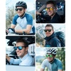 image:imageMEETSUN Classic Polarized Clip On Sunglasses for Men Women Sports Driving Fishing Fit Over Prescription Glasses3packblackbluedark Green