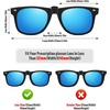 image:imageMEETSUN Classic Polarized Clip On Sunglasses for Men Women Sports Driving Fishing Fit Over Prescription Glasses3packblackbluedark Green