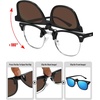 image:imageMEETSUN Classic Polarized Clip On Sunglasses for Men Women Sports Driving Fishing Fit Over Prescription Glasses3packblackbluedark Green