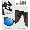 image:imageMEETSUN Classic Polarized Clip On Sunglasses for Men Women Sports Driving Fishing Fit Over Prescription Glasses3packblackbluedark Green