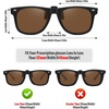 image:imageMEETSUN Classic Polarized Clip On Sunglasses for Men Women Sports Driving Fishing Fit Over Prescription Glasses3packblackdark Greenbrown