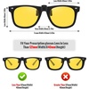 image:imageMEETSUN Classic Polarized Clip On Sunglasses for Men Women Sports Driving Fishing Fit Over Prescription Glasses3packnight Vision3