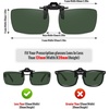image:imageMEETSUN Polarized Clip On Sunglasses for Men Women Sports Fishing Driving Hiking Fit Over Prescription Glasses1packdark Green