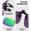 image:imageMEETSUN Polarized Clip On Sunglasses for Men Women Sports Fishing Driving Hiking Fit Over Prescription Glasses1packgreen Mirror Lens