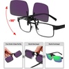 image:imageMEETSUN Polarized Clip On Sunglasses for Men Women Sports Fishing Driving Hiking Fit Over Prescription Glasses1packgreen Mirror Lens