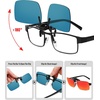 image:imageMEETSUN Polarized Clip On Sunglasses for Men Women Sports Fishing Driving Hiking Fit Over Prescription Glasses1packred Mirror Lens
