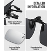image:imageMEETSUN Polarized Clip On Sunglasses for Men Women Sports Fishing Driving Hiking Fit Over Prescription Glasses1packsilver Mirror Lens