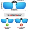 image:imageMEETSUN Polarized Clip On Sunglasses for Men Women Sports Fishing Driving Hiking Fit Over Prescription Glasses2packblackblue