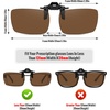 image:imageMEETSUN Polarized Clip On Sunglasses for Men Women Sports Fishing Driving Hiking Fit Over Prescription Glasses2packblackbrown