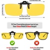 image:imageMEETSUN Polarized Clip On Sunglasses for Men Women Sports Fishing Driving Hiking Fit Over Prescription Glasses2packblacknight Vision