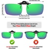 image:imageMEETSUN Polarized Clip On Sunglasses for Men Women Sports Fishing Driving Hiking Fit Over Prescription Glasses3packblackbluegreen