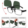 image:imageMEETSUN Polarized Clip On Sunglasses for Men Women Sports Fishing Driving Hiking Fit Over Prescription Glasses5packgrayblueredsilverdark Green