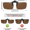 image:imageMEETSUN Polarized Clip On Sunglasses for Men Women Sports Fishing Driving Hiking Fit Over Prescription Glasses5packgraybluesilverbrowndark Green