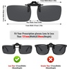 image:imageMEETSUN Polarized Clip On Sunglasses for Men Women Sports Fishing Driving Hiking Fit Over Prescription Glasses6packblack6