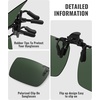 image:imageMEETSUN Polarized Clip On Sunglasses for Men Women Sports Fishing Driving Hiking Fit Over Prescription Glasses6packblackbluereddark Greenbrownnight Vision