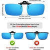 image:imageMEETSUN Polarized Clip On Sunglasses for Men Women Sports Fishing Driving Hiking Fit Over Prescription Glasses6packblackredbluegreendark Greensilver