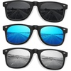 3pack-balck+blue Mirrored+silver Mirrored