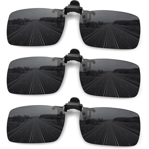 image:imageMEETSUN Polarized Clip On Sunglasses for Men Women Sports Fishing Driving Hiking Fit Over Prescription Glasses3packblack3