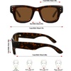image:imageMEETSUN Chunky Square Sunglasses for Women Men Trendy Thick Frame Black Shades UV400 Protection Retro Fashion EyewearC5 Tortoiseshell Framebrown Lenses