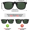 image:imageMEETSUN Classic Polarized Clip On Sunglasses for Men Women Sports Driving Fishing Fit Over Prescription Glasses 3PackBlue MirroredDark GreenBrown