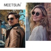 image:imageMEETSUN Round Polarized Sunglasses for Women Men Classic Retro Metal Frame Sun Glasses UV ProtectionBlackGrey
