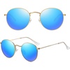 image:imageMEETSUN Round Polarized Sunglasses for Women Men Classic Retro Metal Frame Sun Glasses UV ProtectionGoldBlue