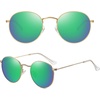 image:imageMEETSUN Round Polarized Sunglasses for Women Men Classic Retro Metal Frame Sun Glasses UV ProtectionGoldGreen