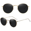 image:imageMEETSUN Round Polarized Sunglasses for Women Men Classic Retro Metal Frame Sun Glasses UV ProtectionGoldGrey