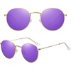 image:imageMEETSUN Round Polarized Sunglasses for Women Men Classic Retro Metal Frame Sun Glasses UV ProtectionGoldPurple