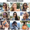 image:imageMEETSUN Round Polarized Sunglasses for Women Men Classic Retro Metal Frame Sun Glasses UV ProtectionLeopardBrown