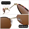 image:imageMEETSUN Round Polarized Sunglasses for Women Men Classic Retro Metal Frame Sun Glasses UV ProtectionLeopardBrown