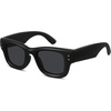 image:imageMEETSUN Chunky Square Sunglasses for Women Men Trendy Thick Frame Black Shades UV400 Protection Retro Fashion EyewearC1 Black Framegray Lenses