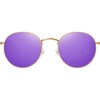 image:imageMEETSUN Round Polarized Sunglasses for Women Men Classic Retro Metal Frame Sun Glasses UV ProtectionGoldPurple