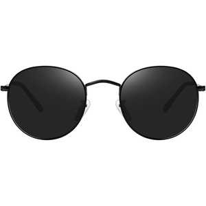 image:imageMEETSUN Round Polarized Sunglasses for Women Men Classic Retro Metal Frame Sun Glasses UV ProtectionBlackGrey